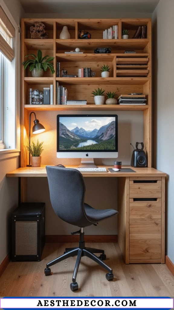 Compact Desks and Storage