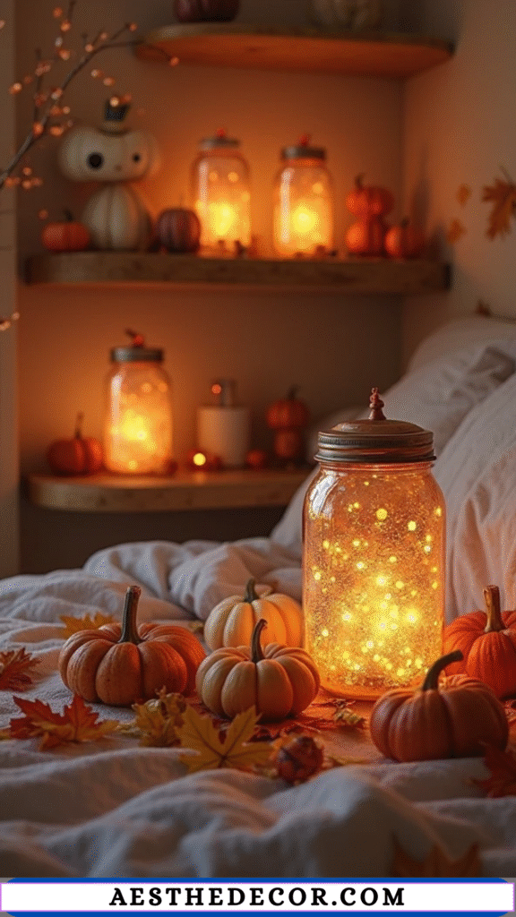 17 Creative Fall Decor for Bedroom DIY Ideas 16 DIY Mason Jar Lanterns