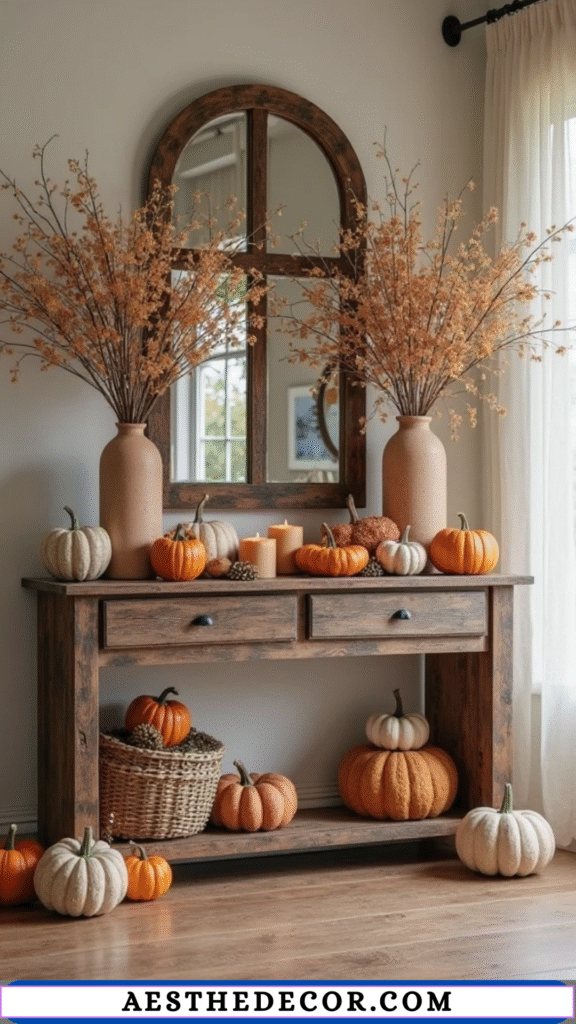15 Cozy Fall Entryway Decor Ideas to Welcome the Season 24 Dried Flower Vases