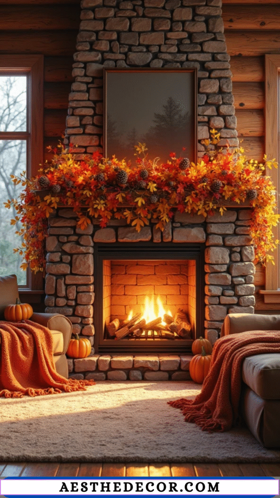19 Fall Living Room Decor Ideas for a Cozy Home 7 Fall Garland