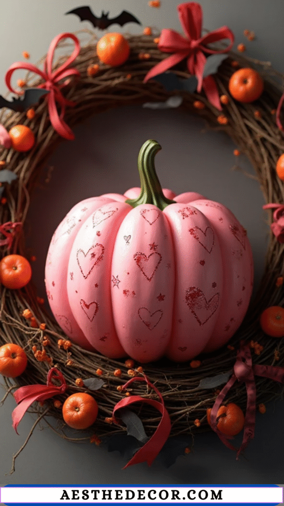 Heart Pumpkin Design 