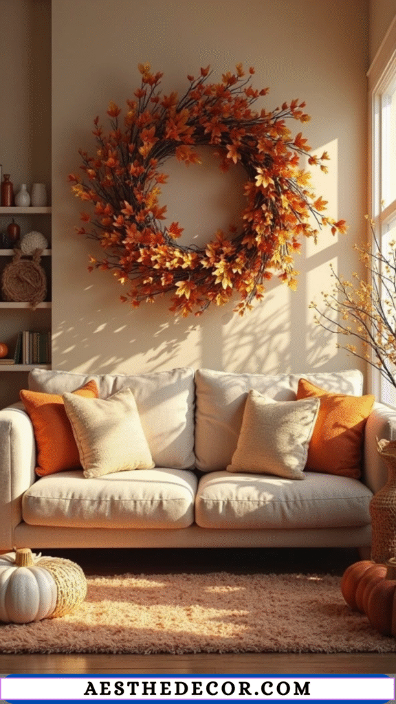 19 Fall Living Room Decor Ideas for a Cozy Home 5 Homemade Wreaths