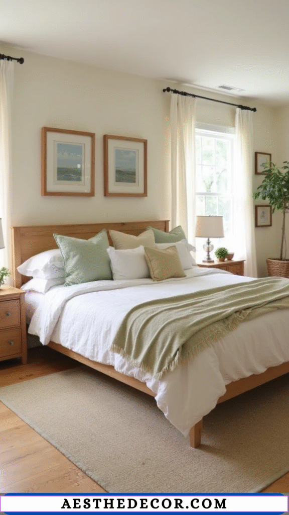 20 Modern Master Bedroom Color Combinations You’ll Love 9 Ivory & Light Oak