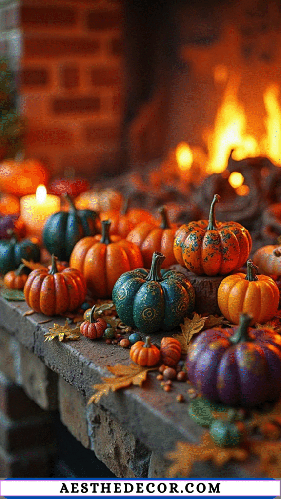 16 Halloween Mantel Decor Ideas for Every Style 21 Mini Pumpkin Craft Kits