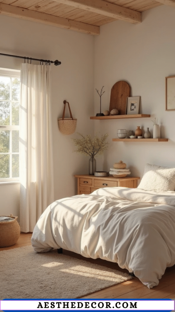 15 Cozy Fall Farmhouse Bedroom Decor Ideas 15 Minimal Decorative Accents