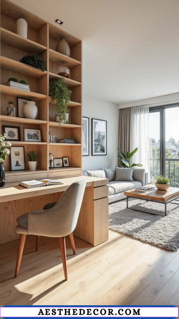 16 Home Office in Living Room Divider Ideas You’ll Love 8 Multi-Use Divider Designs