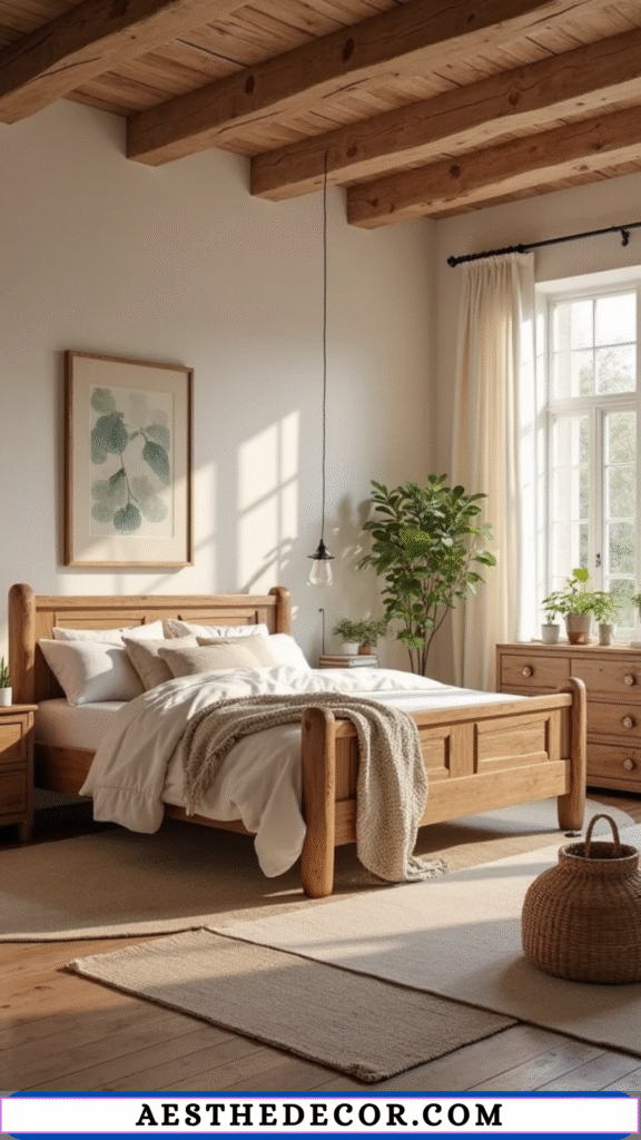 15 Cozy Fall Farmhouse Bedroom Decor Ideas 14 Natural Fabrics and Materials