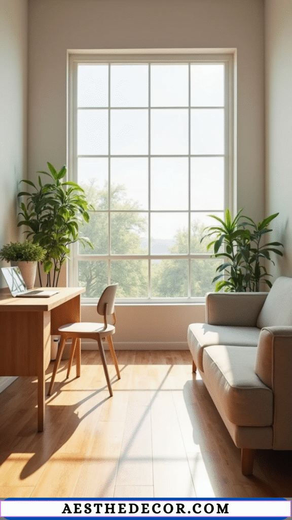 24 Minimalist Living Room Office Combo Ideas 15 Natural Light