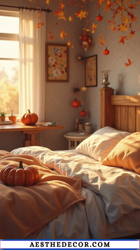 17 Creative Fall Decor for Bedroom DIY Ideas 23 Paper Pumpkin Crafts