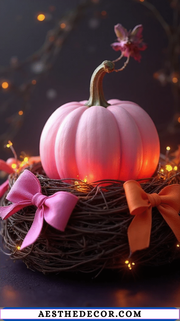 Pink Ombre Pumpkin 