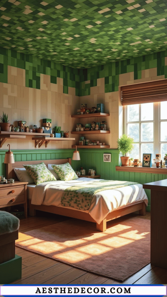 16 Easy Gamer Theme Bedroom Ideas Every Kid Will Love 3 Pixel Art Wall Murals