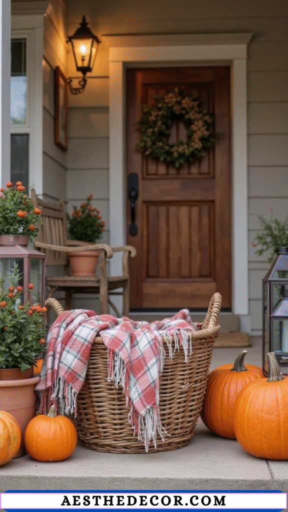 15 Cozy Fall Entryway Decor Ideas to Welcome the Season 15 Plaid Blankets and Throws