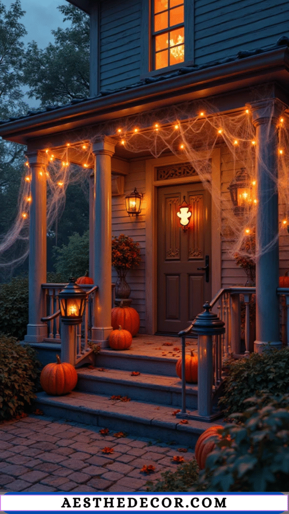 16 Spooky Halloween Lighting Ideas for Every Space 13 Porch Lanterns and Hanging Lights