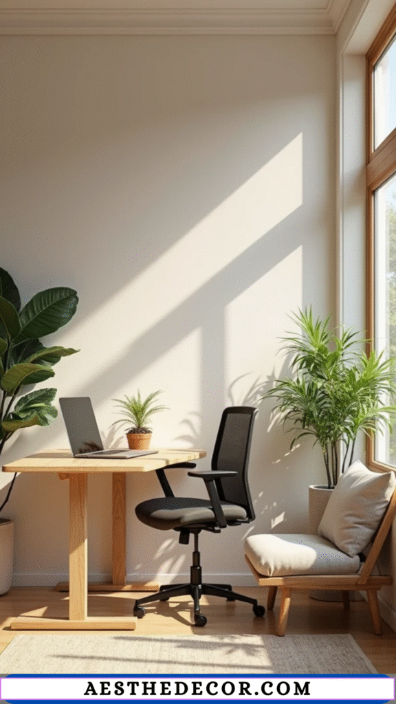 24 Minimalist Living Room Office Combo Ideas 20 Proper Desk Height