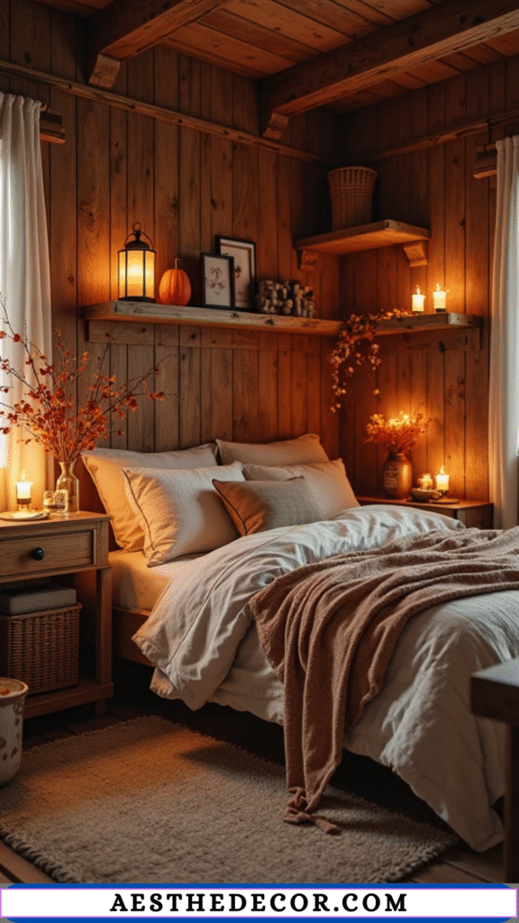 17 Creative Fall Decor for Bedroom DIY Ideas 28 Rustic Lantern Decor