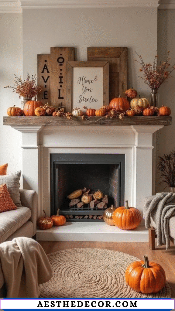 19 Fall Living Room Decor Ideas for a Cozy Home 11 Rustic Signs
