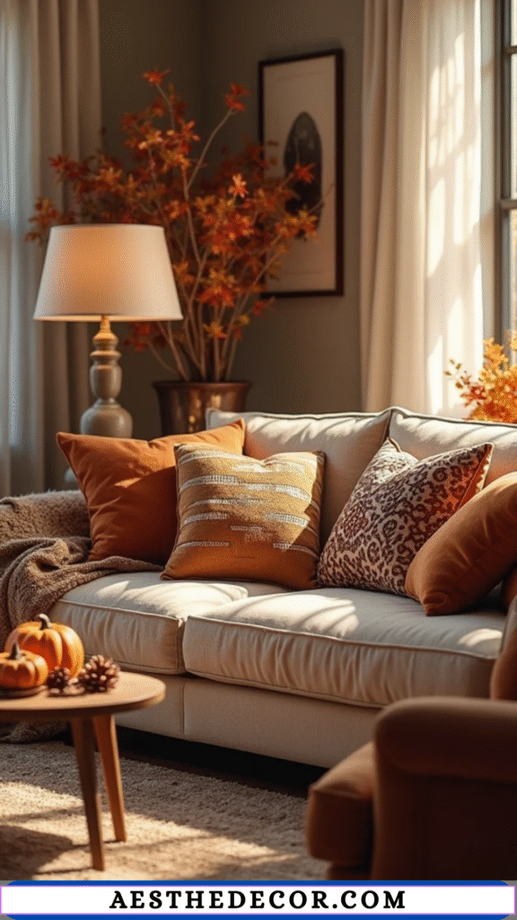 19 Fall Living Room Decor Ideas for a Cozy Home 15 Seasonal Pillows