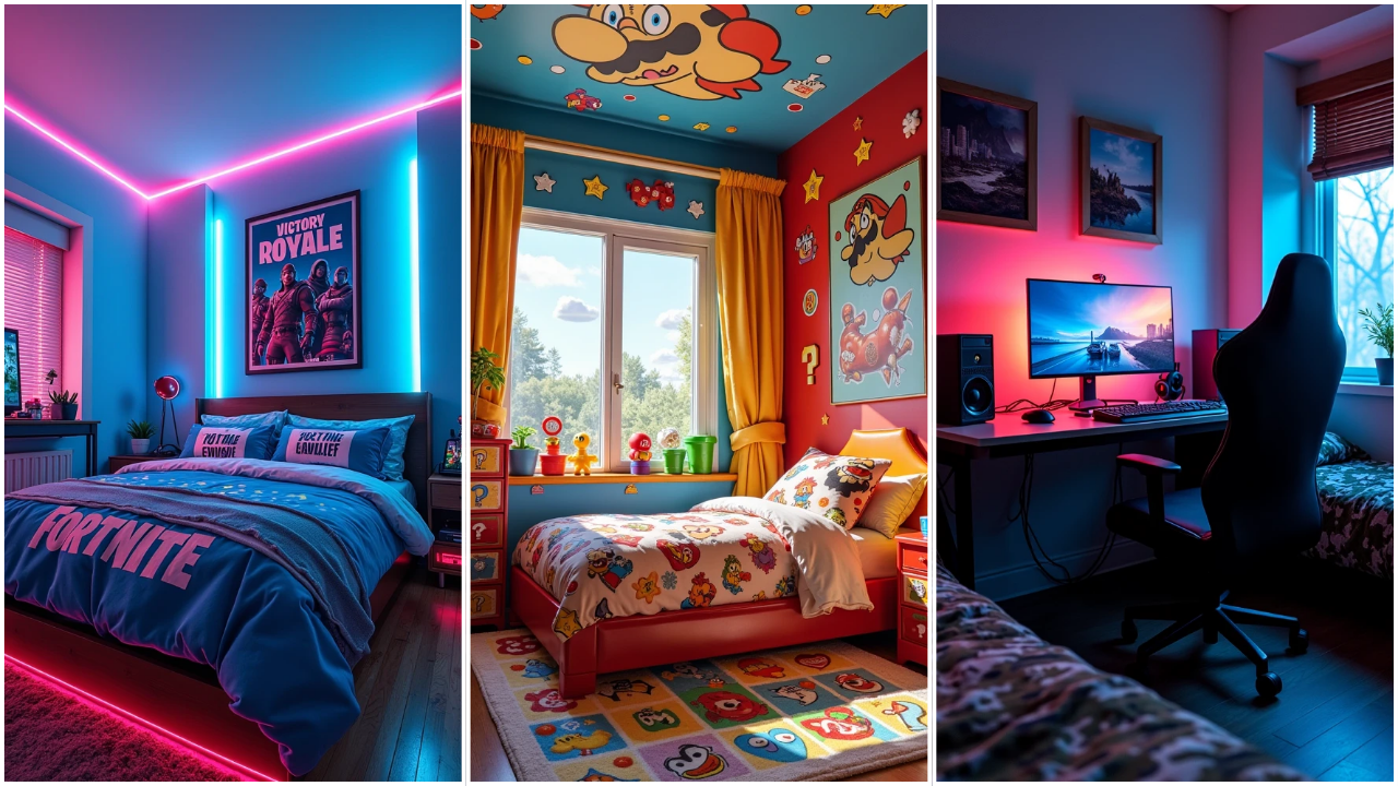 16 Easy Gamer Theme Bedroom Ideas Every Kid Will Love