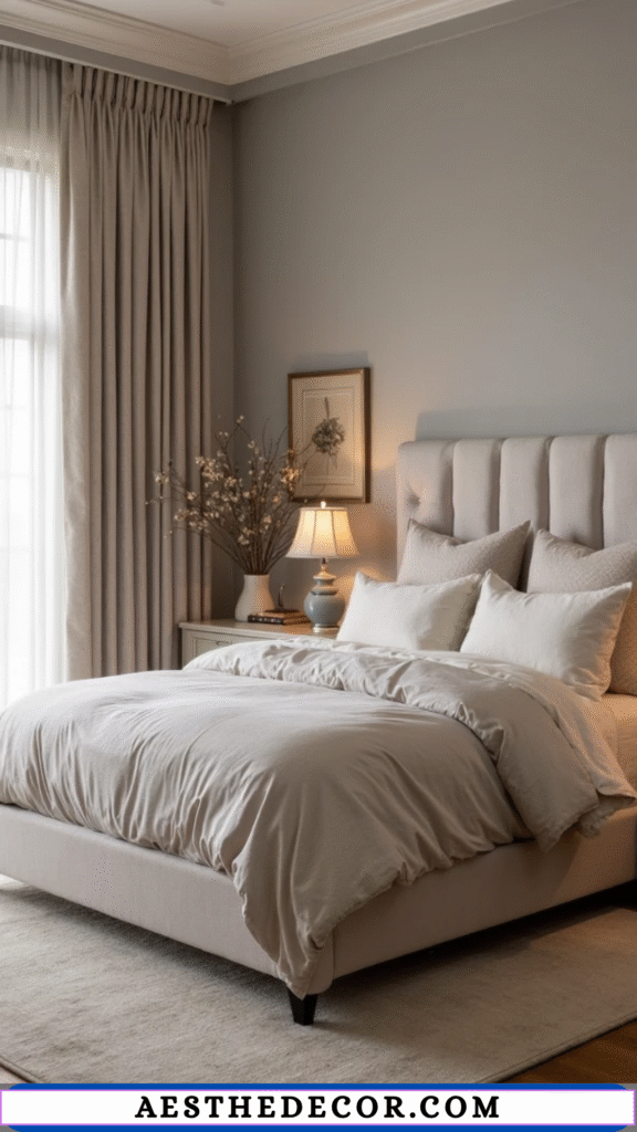 20 Modern Master Bedroom Color Combinations You’ll Love 13 Soft Grey & Taupe Furniture