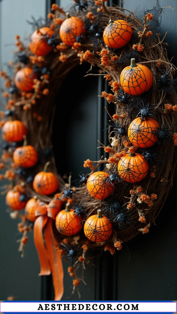 Spider Web Pumpkins