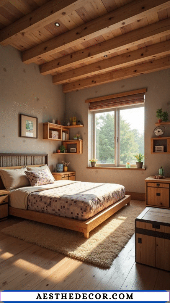 16 Easy Gamer Theme Bedroom Ideas Every Kid Will Love 5 Storage Chests & Cubic Furniture