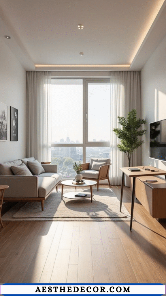 24 Minimalist Living Room Office Combo Ideas 23 Streamlined Furniture
