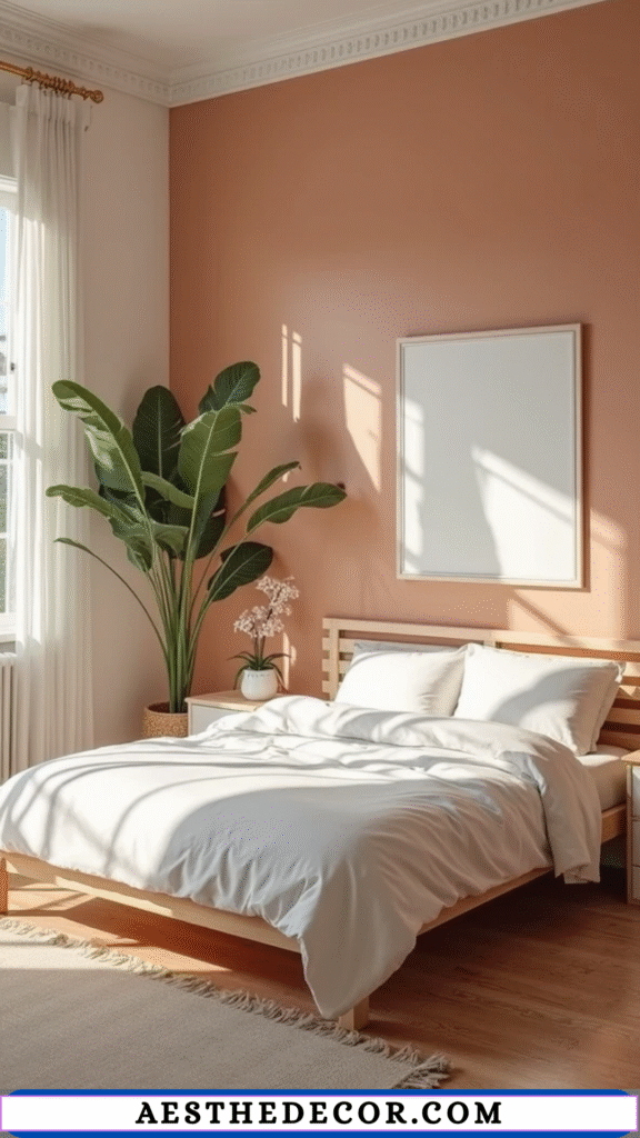 20 Modern Master Bedroom Color Combinations You’ll Love 5 Terracotta & Off-White