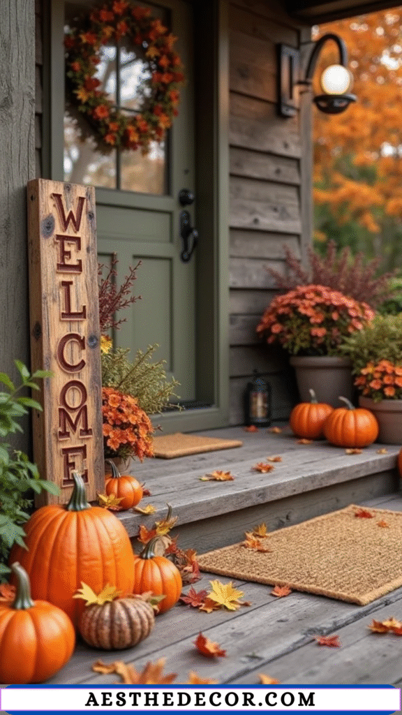 Wooden Welcome Sign