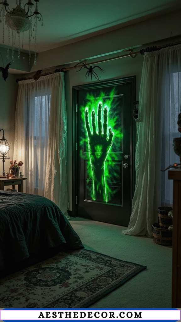 16 Creative DIY Halloween Bedroom Door Ideas for Kids 10 Zombie Door