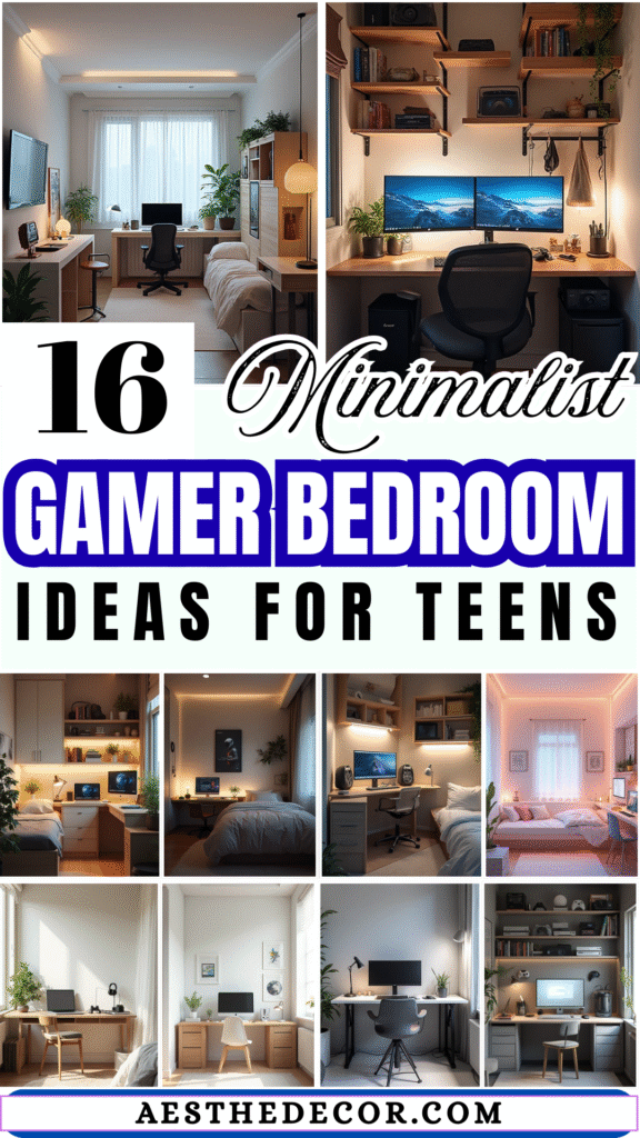 16 Minimalist Gamer Bedroom Ideas for Teens 2 16 Minimalist Gamer Bedroom Ideas for Teens