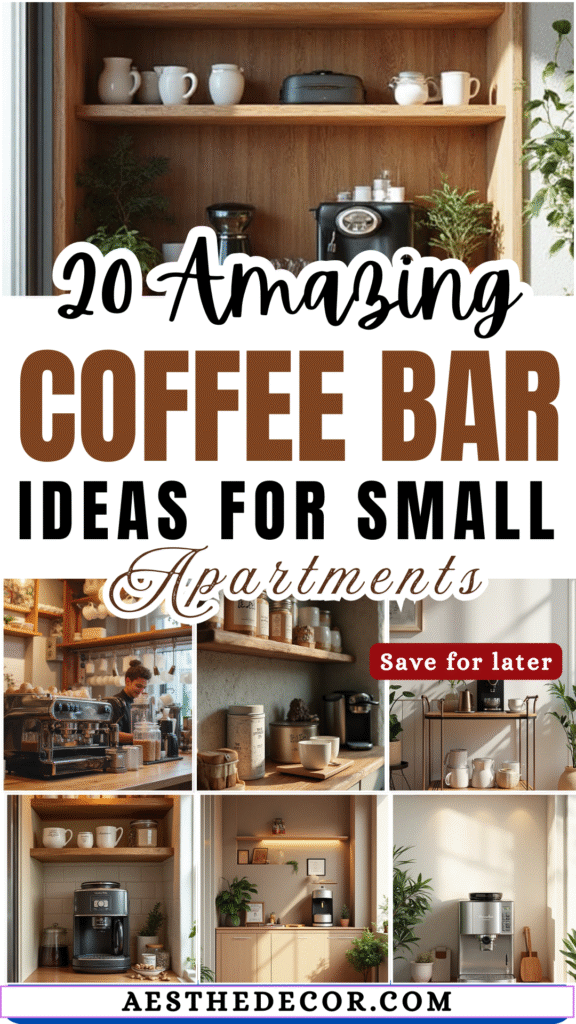 20 Amazing Coffee Bar Ideas for Small Apartments 2 20 Amazing Coffee Bar Ideas for Small Apartments