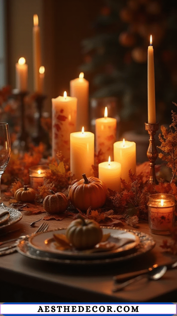 Candle Arrangements for Warmth