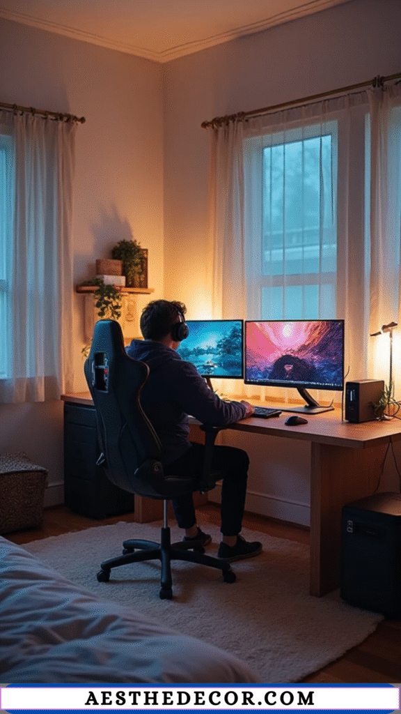 16 Minimalist Gamer Bedroom Ideas for Teens 4 Comfortable Chair for Long Gaming