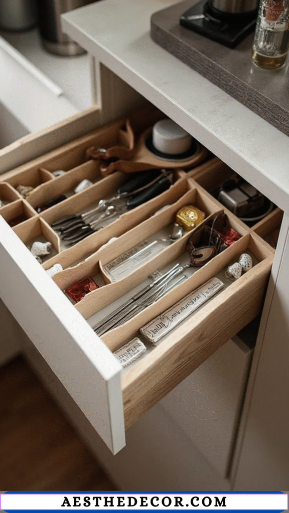 20 Amazing Coffee Bar Ideas for Small Apartments 11 Drawer Organizers for Accessories