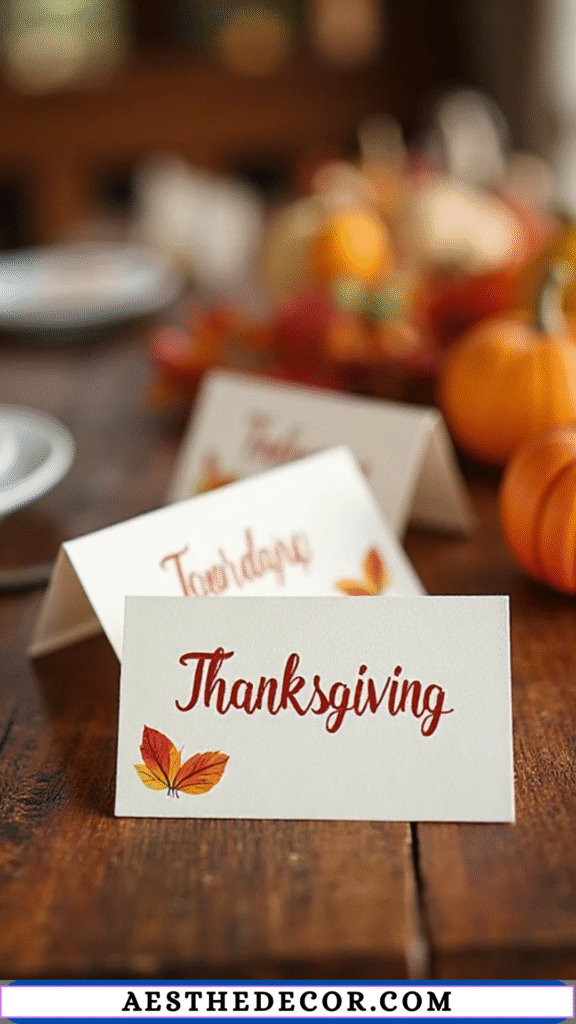 Folded Card Name Tags