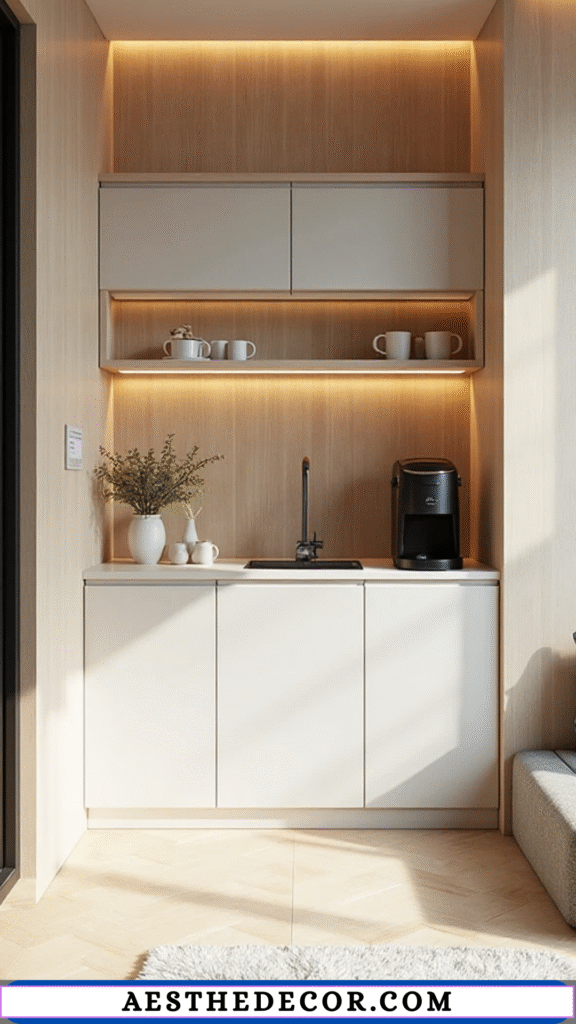 20 Amazing Coffee Bar Ideas for Small Apartments 15 Hidden Storage Cabinets