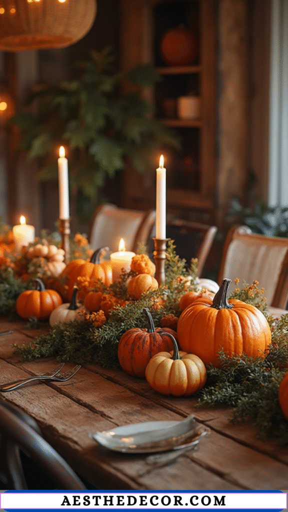 Homemade Pumpkin Centerpieces