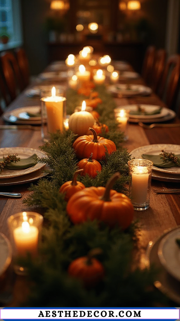 18 DIY Thanksgiving Centerpieces for Table You Can Easily Create Yourself 19 Long Table Garland