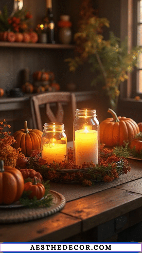 Mason Jar Candle Holders