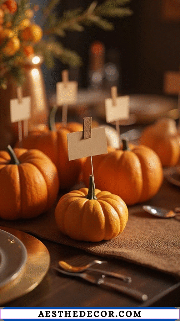 Mini Pumpkin Name Holders