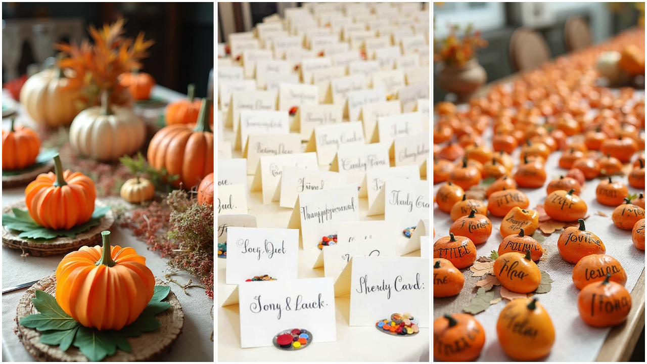 17+ Thanksgiving Place Cards DIY Ideas for a Festive Holiday Table