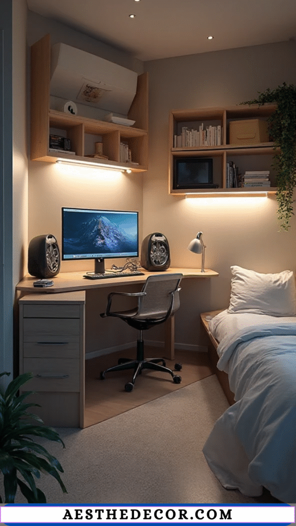 16 Minimalist Gamer Bedroom Ideas for Teens 13 Smart Storage Ideas