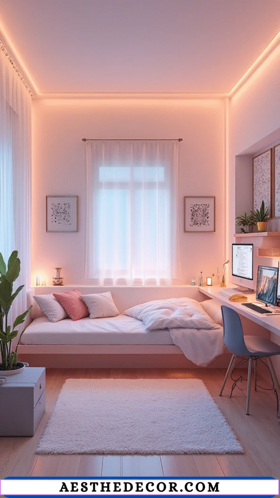16 Minimalist Gamer Bedroom Ideas for Teens 12 Soft and Calm Colors