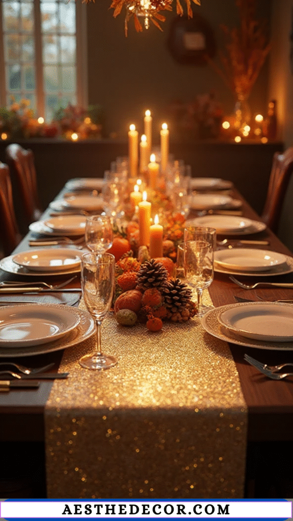 Sparkling Table Runner Ideas