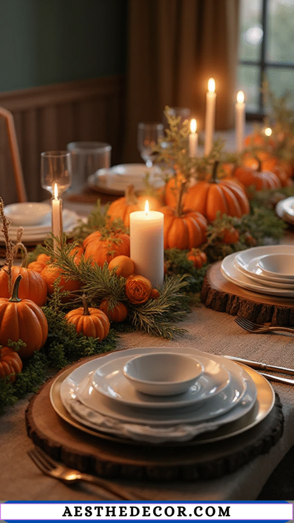Wood Slice Table Decor