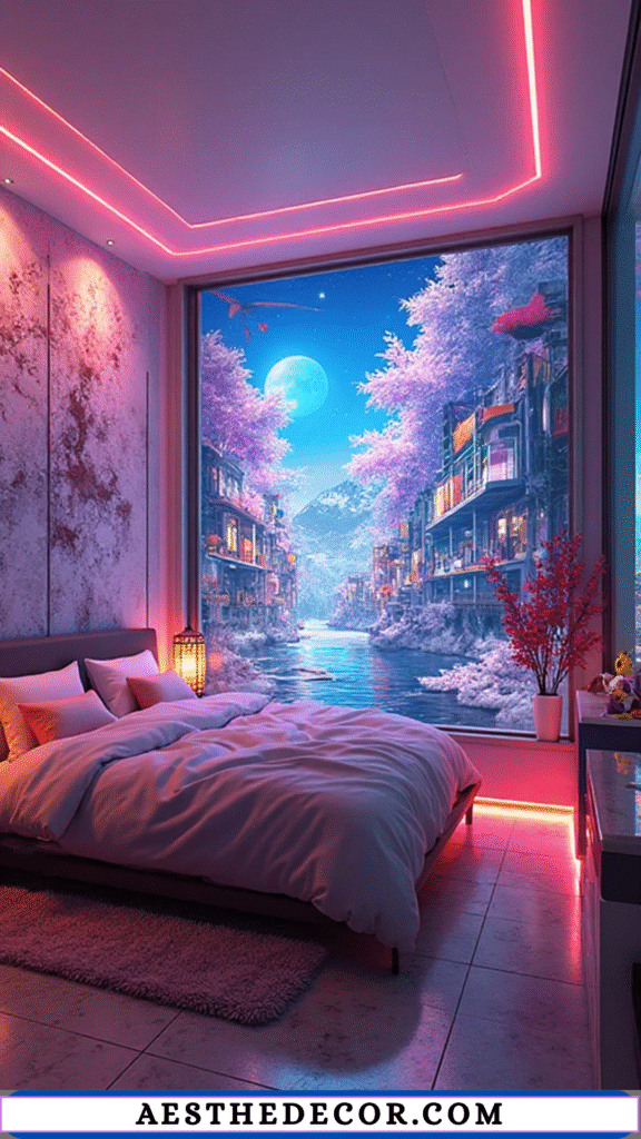 16 Epic Anime Bedroom Ideas Every Boy Will Love 10 Accent Walls with Anime Themes
