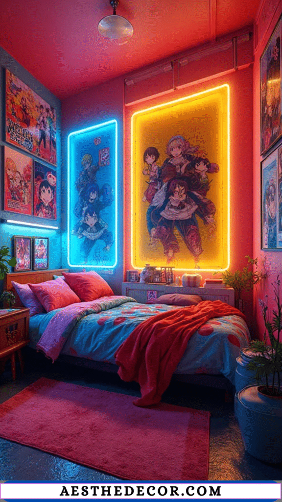 16 Epic Anime Bedroom Ideas Every Boy Will Love 7 Bright Colors for an Energetic Look