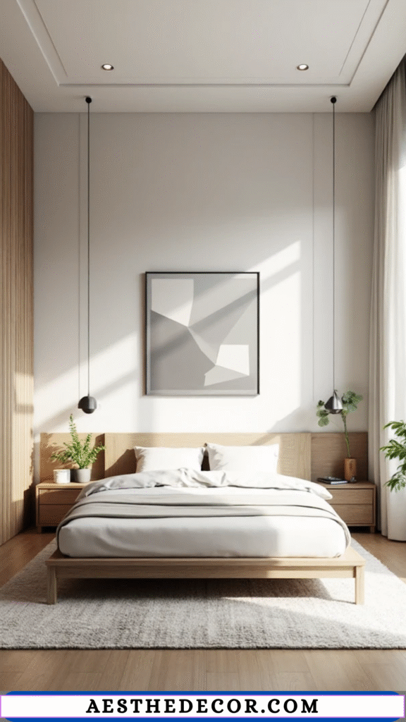 20 Minimalist Bedroom Decor Ideas for Men to Transform Your Space Today 10 Modern Wall Art