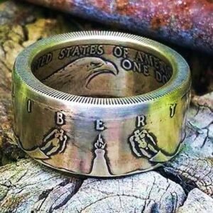 1984 LA Olympics Silver Dollar Coin Ring