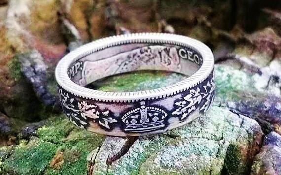 Silver Canadian Quarter Coin Ring 1 Silver Canadian Quarter Coin Ring